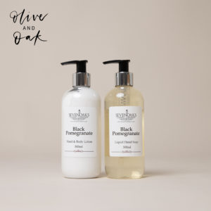 Sevenoaks Candle Co. Black Pomegranate Hand & Body Wash & Hand Cream Duo